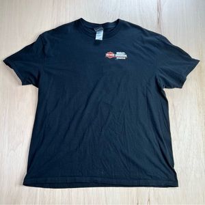 Harley Davidson Motorcycles T Shirt Memphis Tennessee 2012 Black Tee Elvis